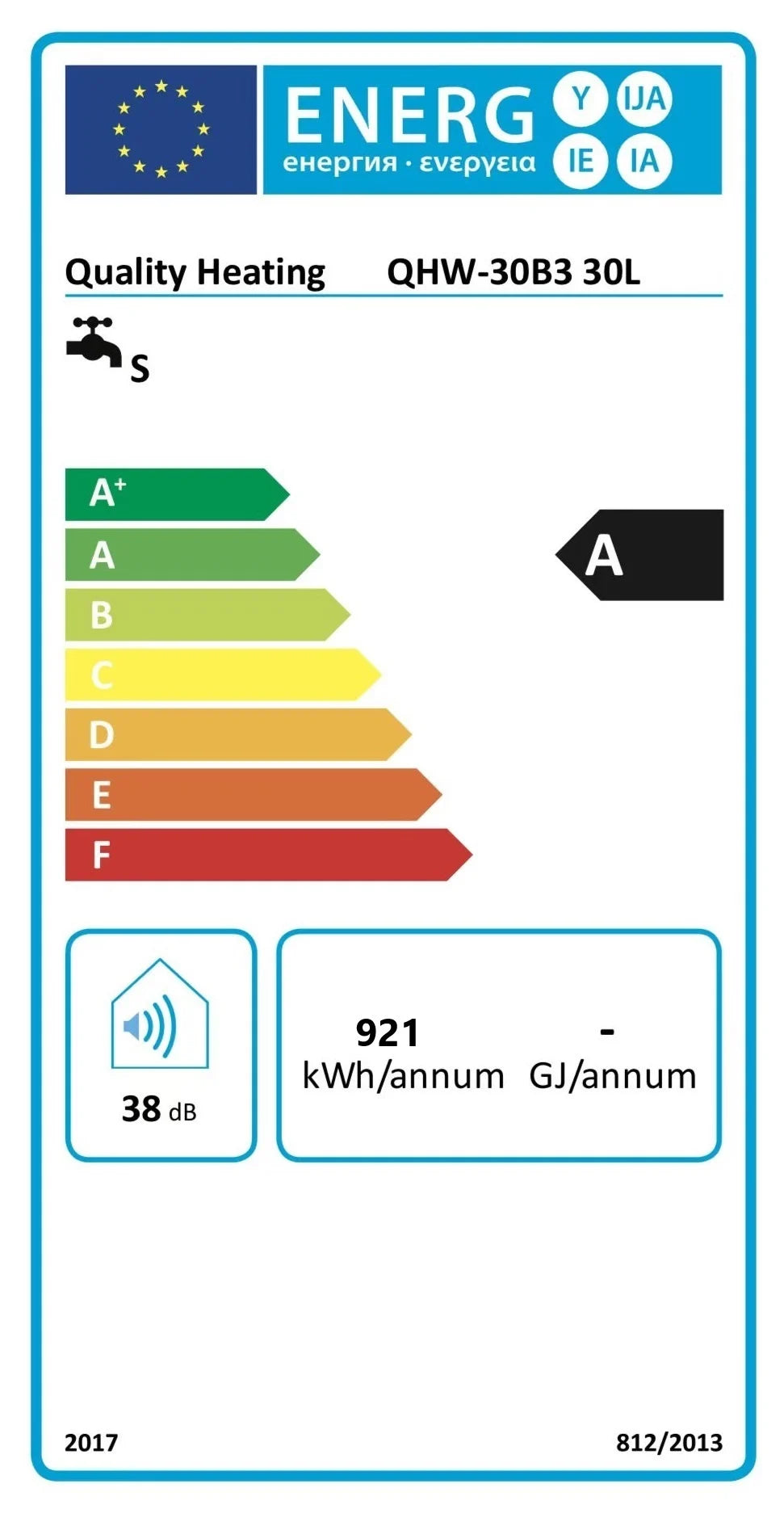 30 Liter Performance QH Wifi dual elektrische boiler met digitale bediening