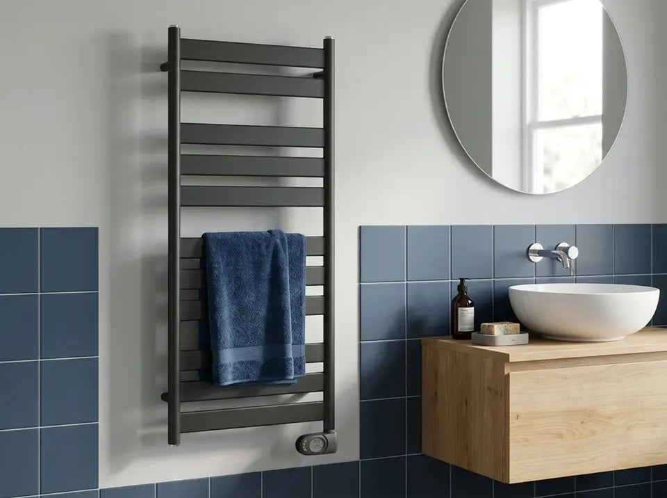 Adax Comfort elektrische handdoekradiator zwart
