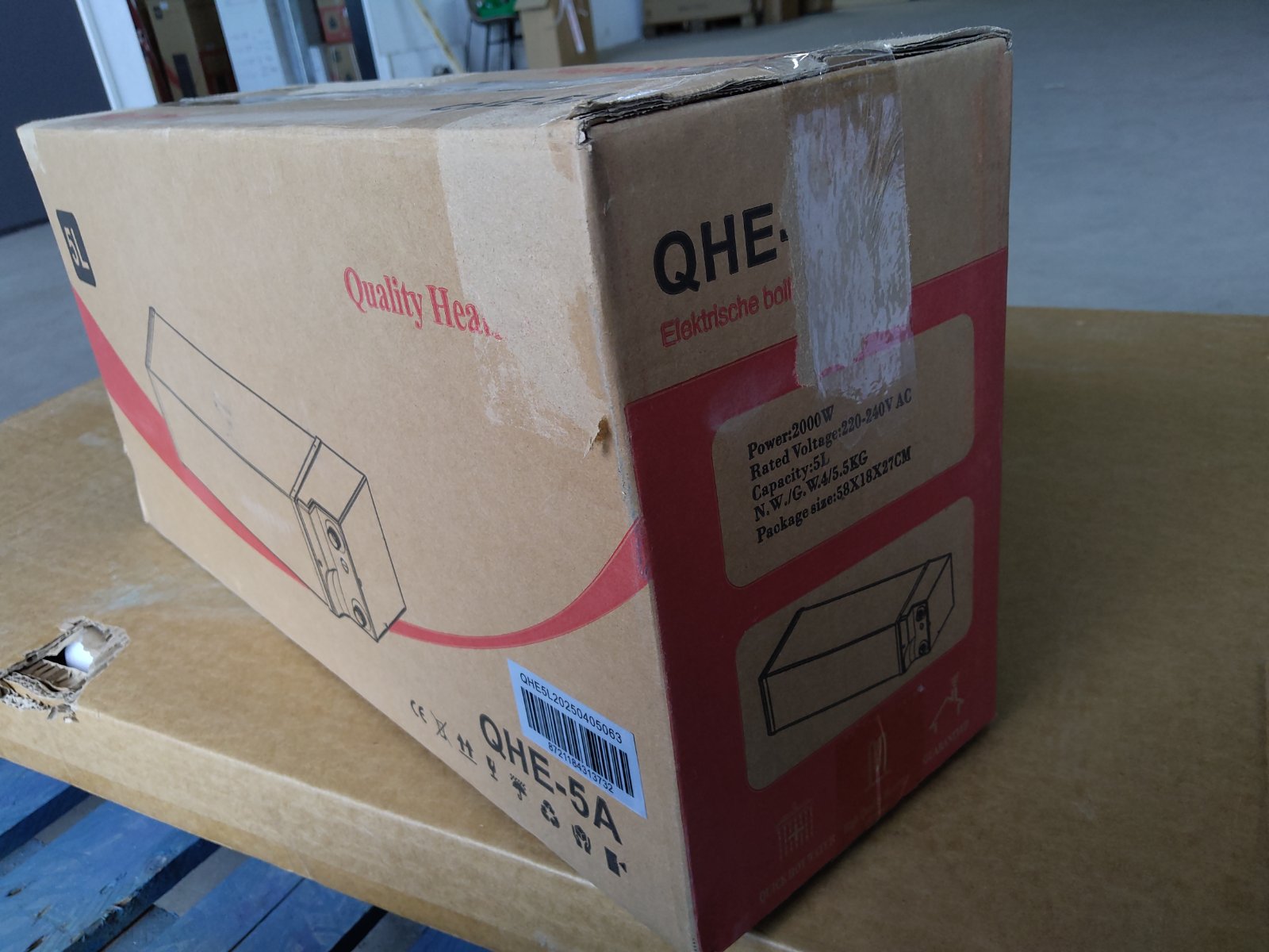 Tweedekans - Plintboiler keukenboiler 5 Liter 2000Watt rvs QH-line - Default
