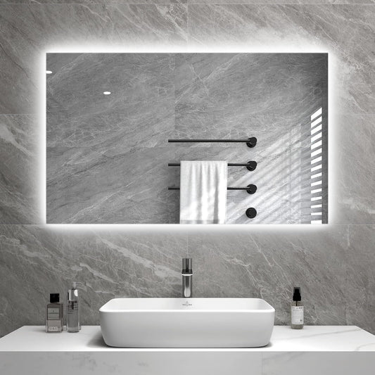 Tweedekans - Spiegel infrarood verwarming met led verlichting 60 x 120 cm 700Watt - Default