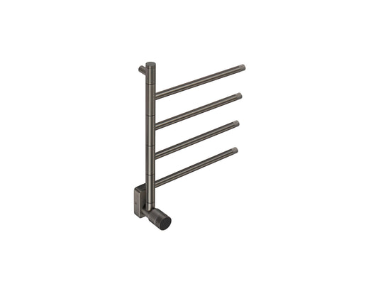 Tweedekans - Elektrische handdoek radiator gun metal look met thermostaat - Gun metal