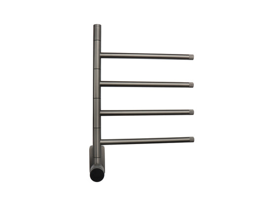 Tweedekans - Elektrische handdoek radiator gun metal look met thermostaat - Gun metal