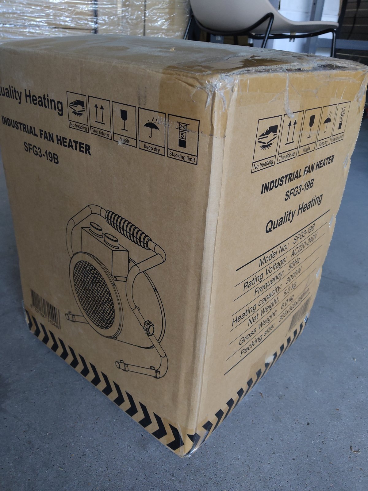 Tweedekans - Elektrische werkplaatskachel met ventilator 3 kw - Default