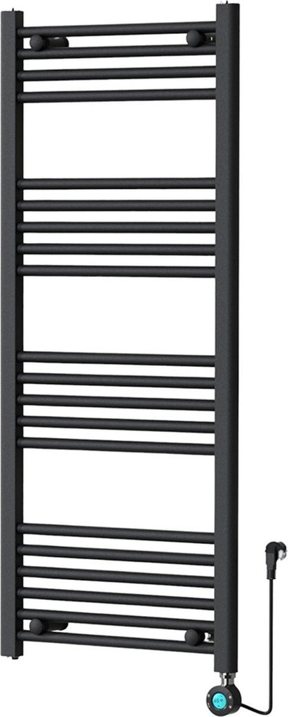 Tweedekans - Handdoekradiator Elektrisch met Digitale Thermostaat - Radiator Badkamer - 1200 × 500 mm - Mat zwart - 500 Watt - Default