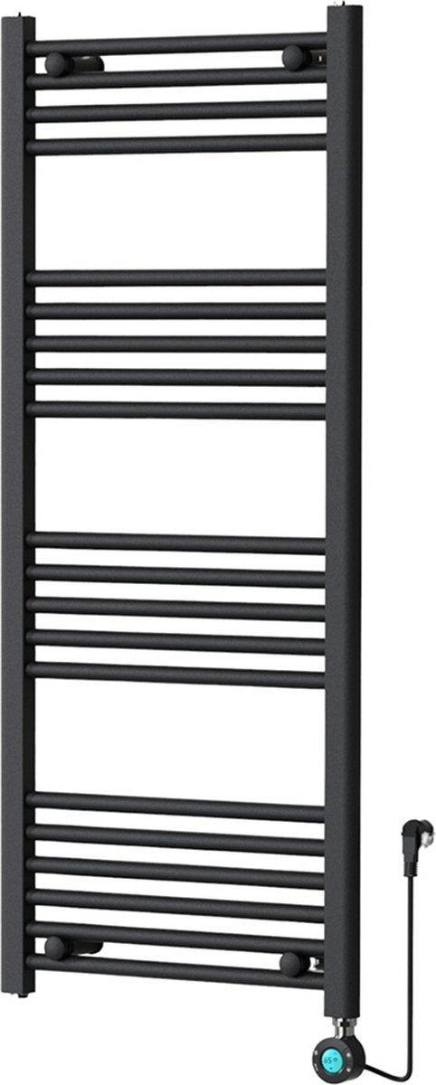 Tweedekans - Handdoekradiator Elektrisch met Digitale Thermostaat - Radiator Badkamer - 1200 × 500 mm - Mat zwart - 500 Watt - Default