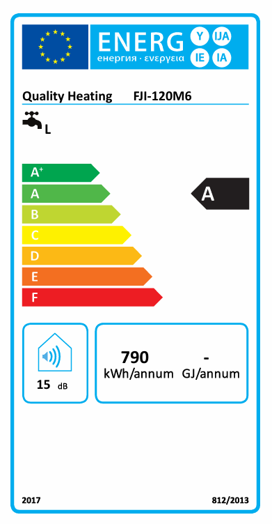 120 Liter QH dual elektrische boiler met digitale bediening