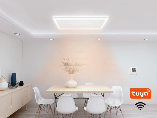 Tweedekans - QH-HL Serie Wifi infraroodpaneel met LED verlichting 63 x 108 cm - 700Watt - Default