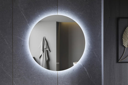 Tweedekans - Spiegel rond 100 cm frameloos, rondom led verlichting en anti condens - Default