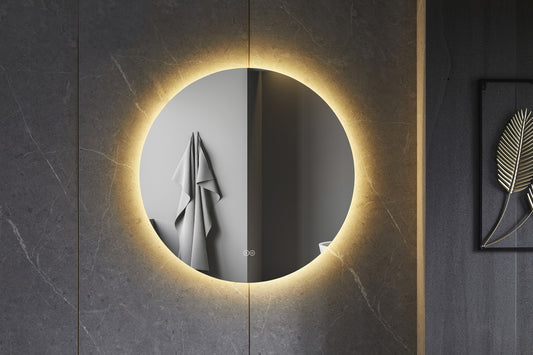Tweedekans - Spiegel rond 100 cm frameloos, rondom led verlichting en anti condens - Default