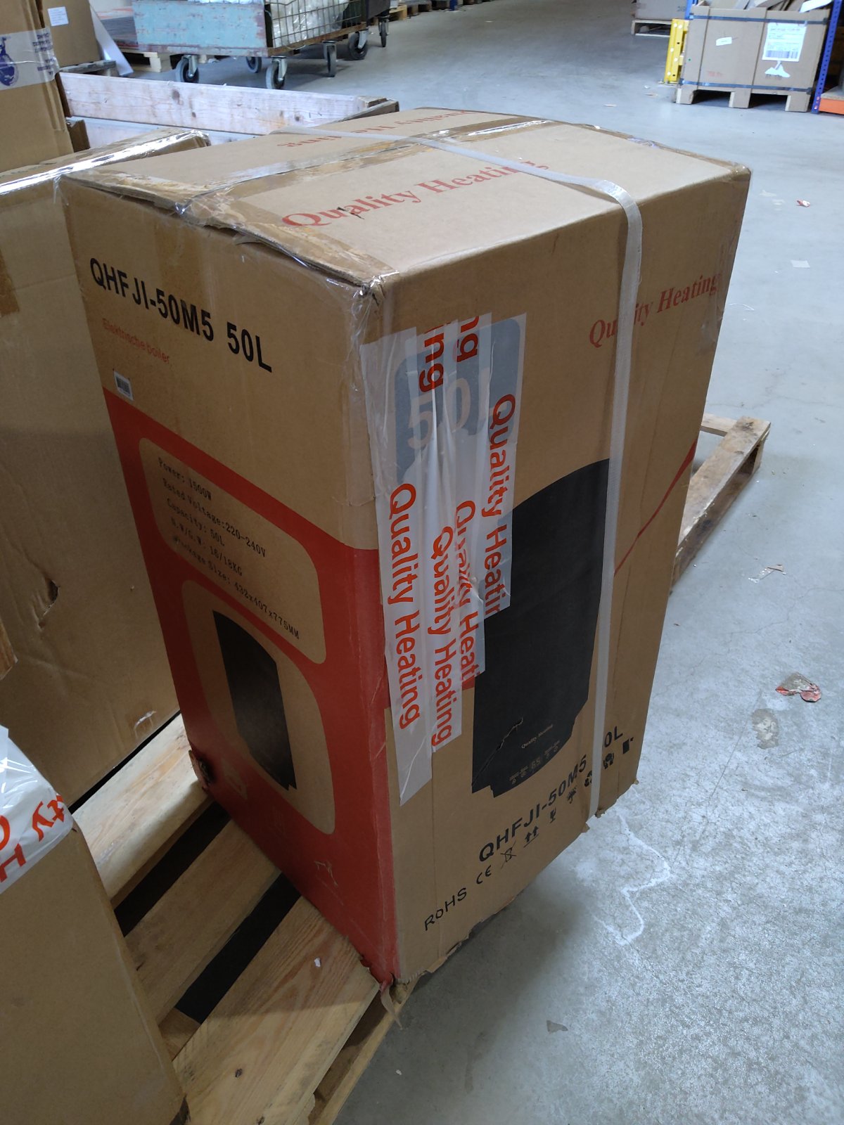 Tweedekans - 50 Liter QH V2 dual tank elektrische boiler met digitale bediening - 50 Liter
