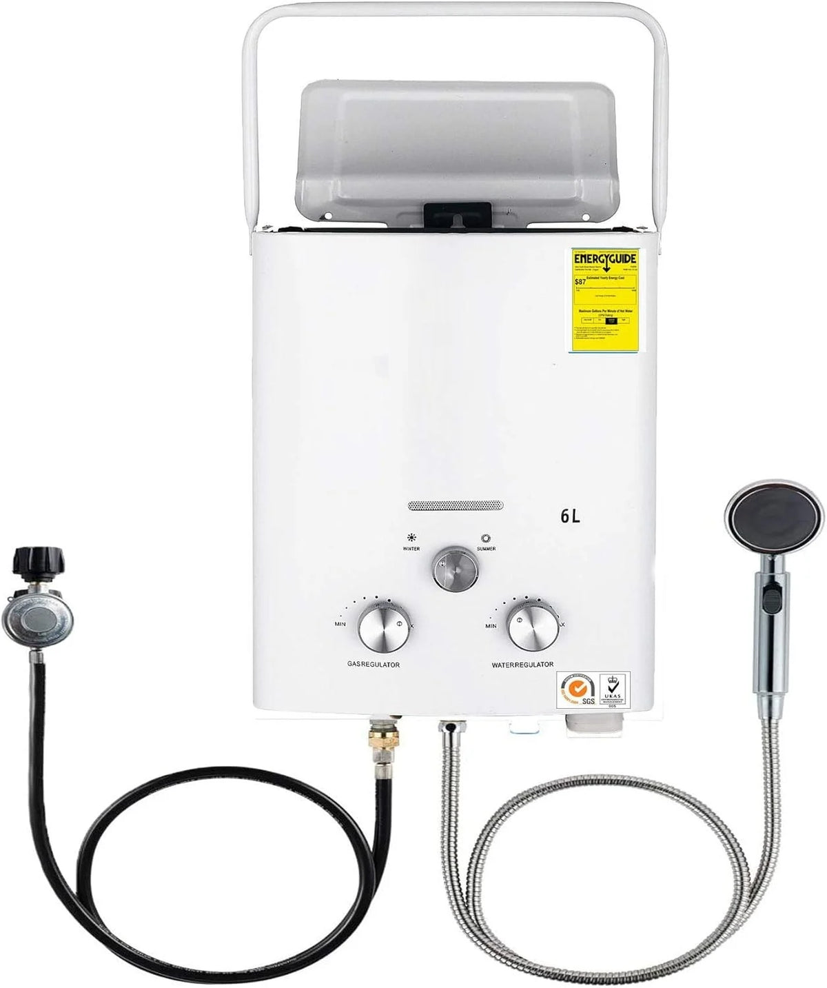 Seconde chance - Chauffe-eau au propane - Chauffe-eau GPL 6 litres/minute - Chauffe-eau 6 litres