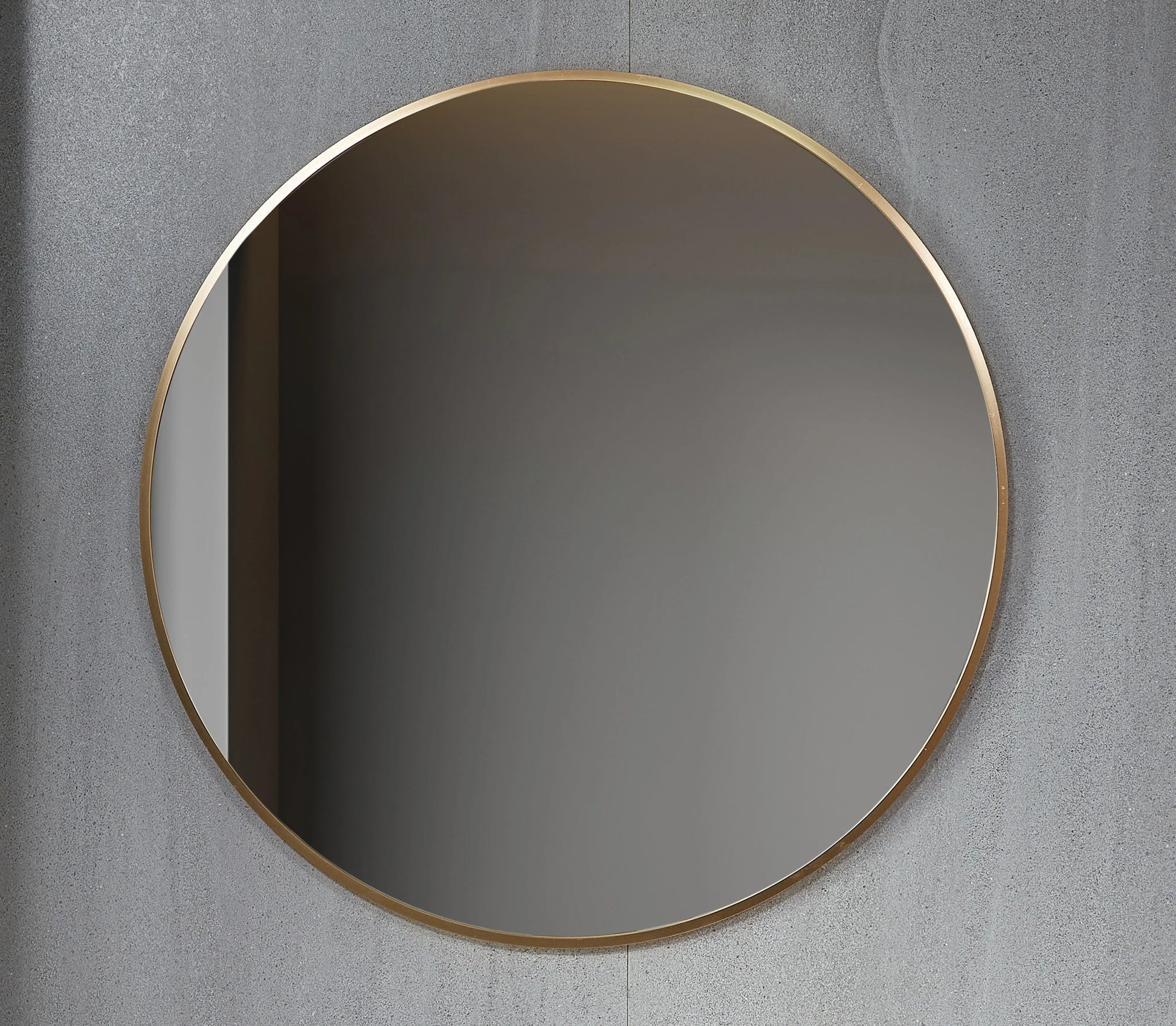 Tweedekans - Spiegel rond 100 cm met koperen frame - Default