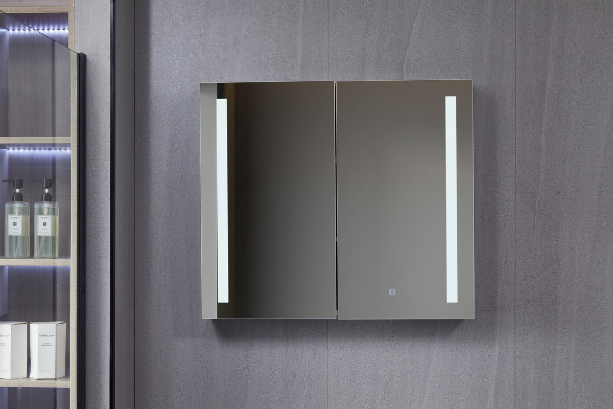 Tweedekans - Spiegelkast met led verlichting 80 (b) x 70 cm (h) - Default