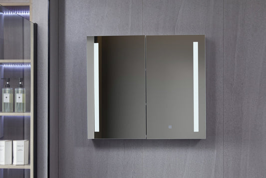 Tweedekans - Spiegelkast met led verlichting 80 (b) x 70 cm (h) - Default