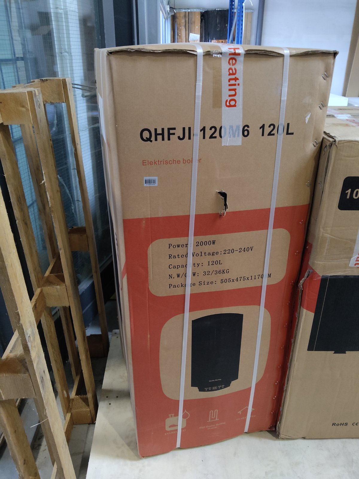 Tweedekans - 120 Liter QH dual elektrische boiler met digitale bediening - 120 Liter QH dual elektrische boiler met digitale bediening