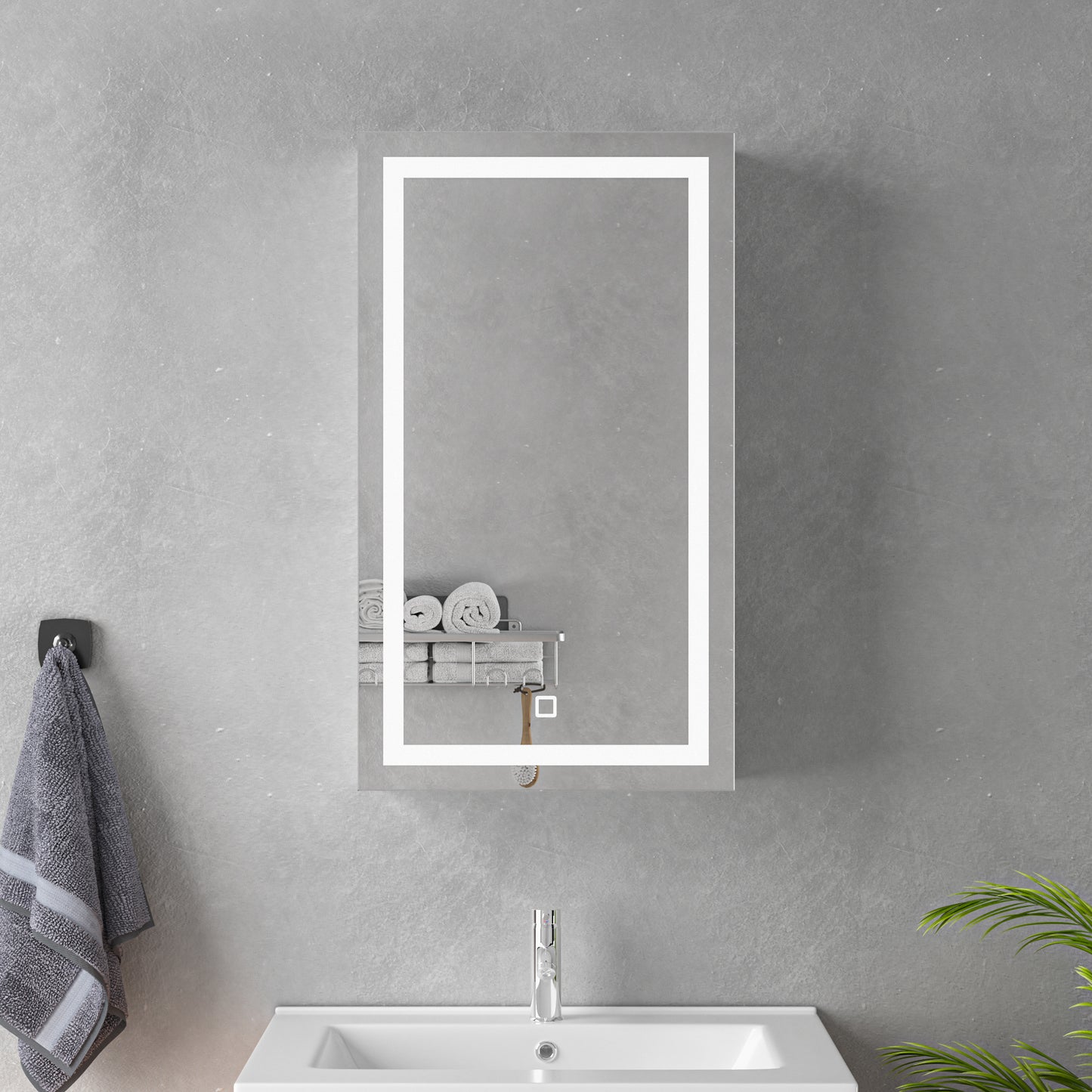 Spiegelkast met led verlichting 40x70x15cm