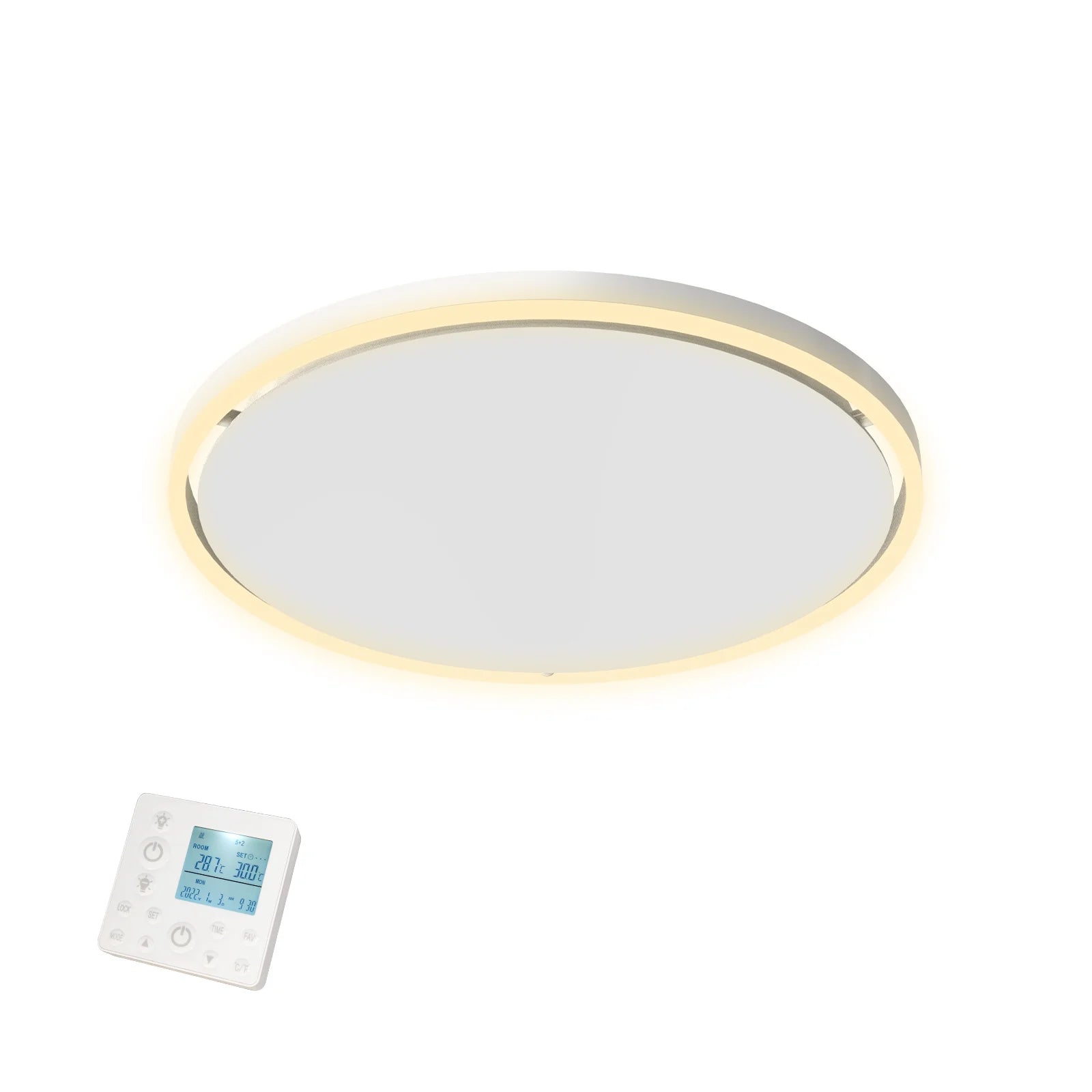 Tweedekans - QH-GlowRing Serie infraroodpaneel met led verlichting 56 cm 750Watt - Default