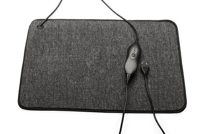 Tweedekans - Warmte mat vermogen instelbaar met controller en timer functie - V14 - Antraciet 40 x 60 cm met controller