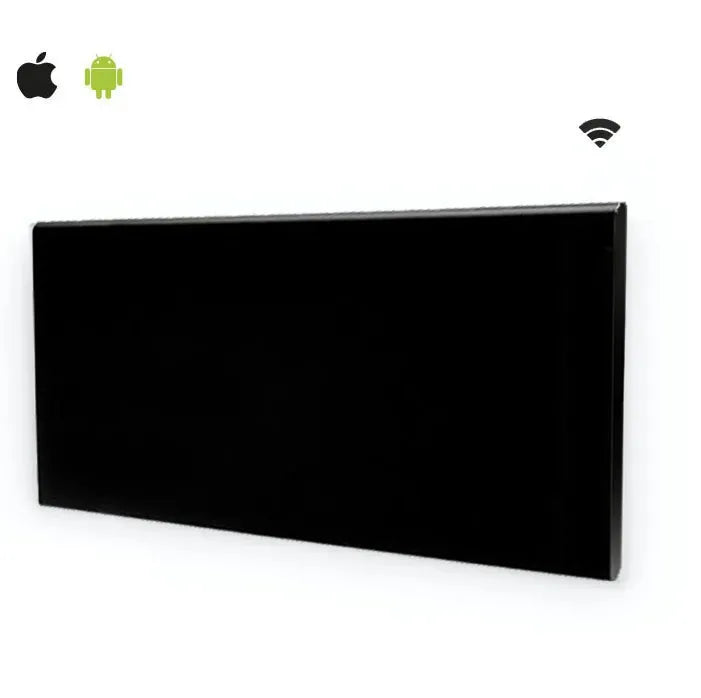 Tweedekans - Adax neo Wifi zwart elektrische verwarming - 2000Watt 33cm x 143cm
