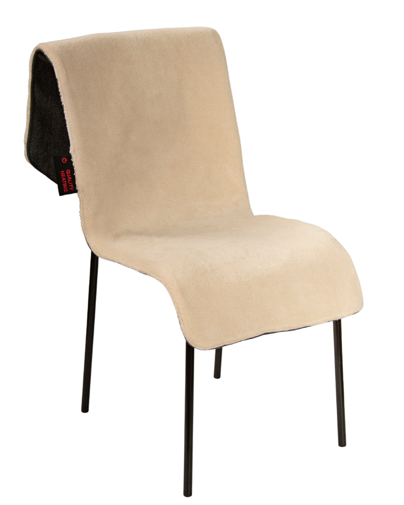 Seconde chance - Couverture chauffante sans fil Warmy - 45 x 135 cm warmy Teddy noir (un côté) + gris foncé (wooly) l'autre côté