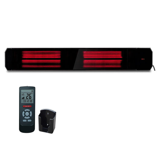 Tweedekans - Infrarood terrasverwarmer Calore  black heater instelbaar met 1600 - 3200Watt - 1600Watt 810*180*77mm