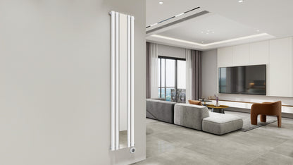 Tweedekans - Elektrische radiator verticaal wit met spiegel 1200Watt NeoTherm - Default