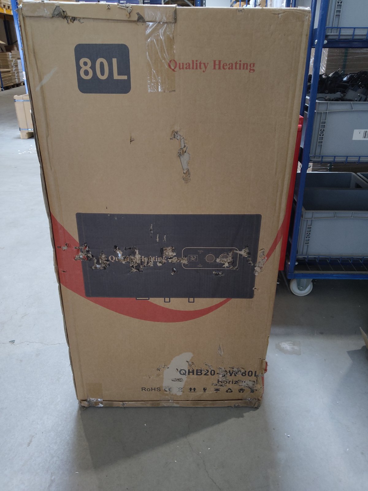 Tweedekans - 80 Liter QH dual horizontaal elektrische boiler met digitale bediening - 80 Liter QH dual horizontaal elektrische boiler met digitale bediening