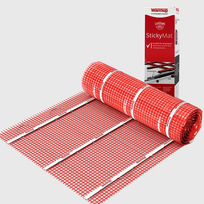 Tweedekans - Warmup 150 Watt Stickymat  - Afmetingen: 4,0m2 600 Watt