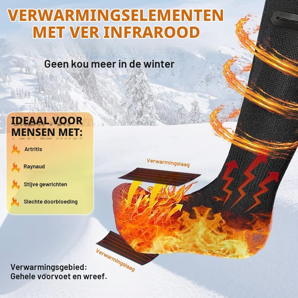 Verwarmde Sokken met Oplaadbare Accu