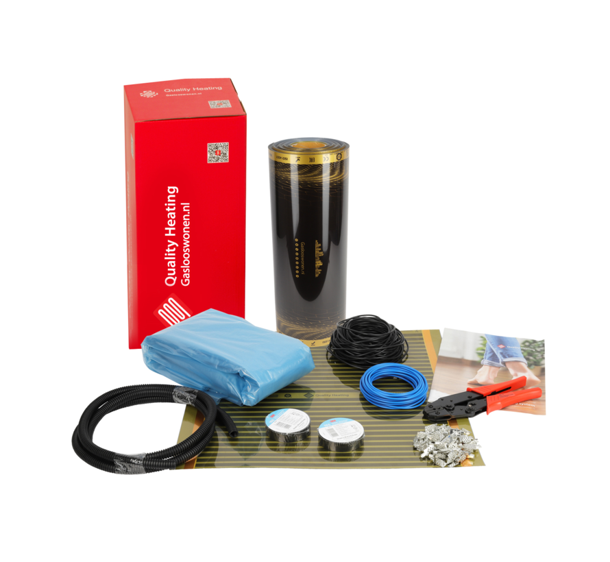 50cm - 80Watt m² infrarood vloerverwarming