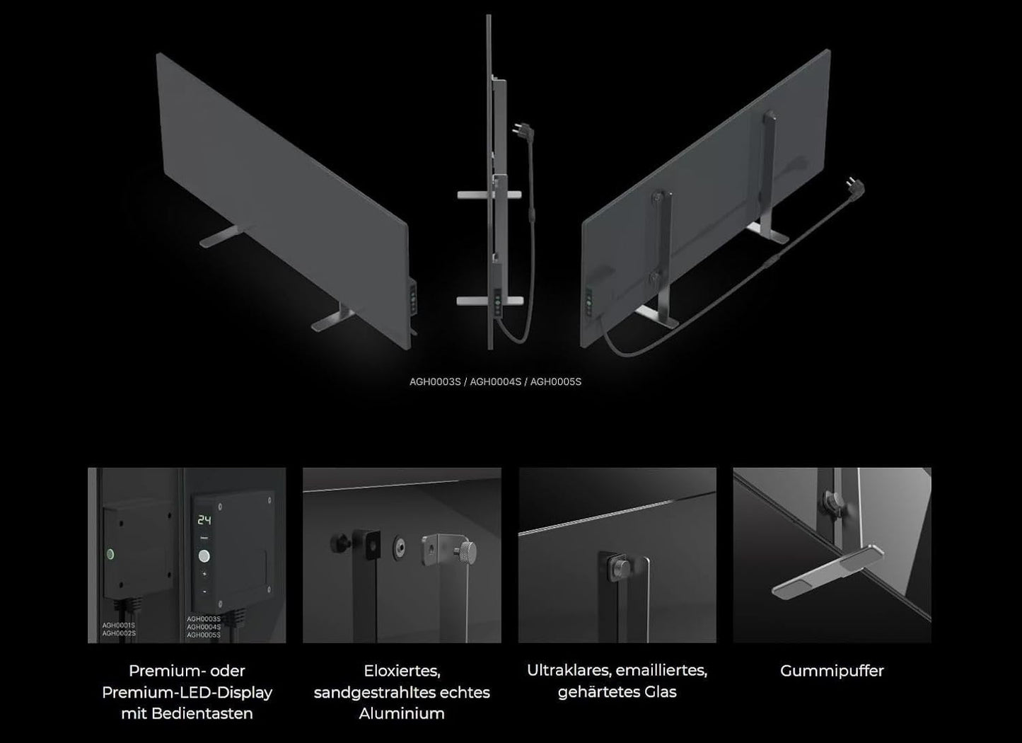 AENO GH4S panneau chauffant infrarouge intelligent WIFI - 700 watts