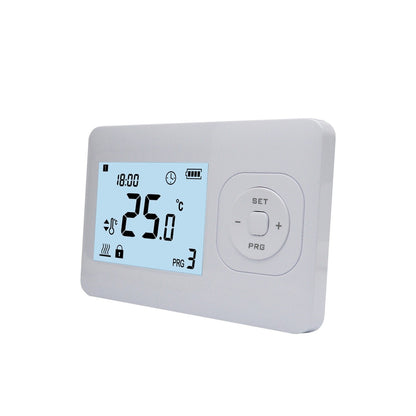 Thermostat horaire pour chaudière (CV) - Numérique - Marche/Arrêt - Blanc