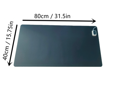 Série QH-BV Sous-main infrarouge noir 40 x 80 cm réglable en puissance