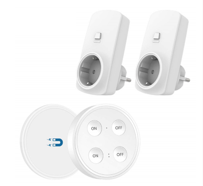 Récepteur de prise sans fil avec télécommande en saillie