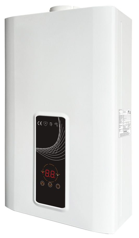 EcoTherm Chauffe-eau électronique 230 V Numérique 13 L Faible émission de NOx Propane à chambre fermée