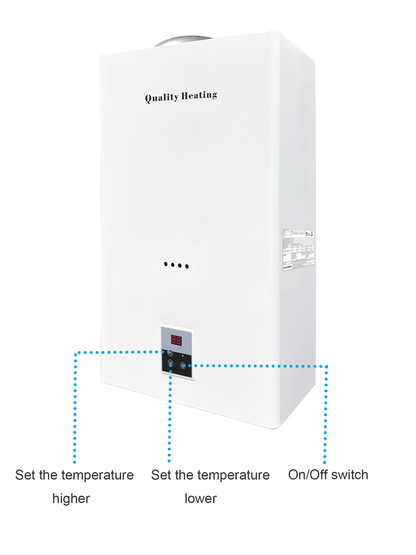 EcoTherm Chauffe-eau électronique numérique 14 L Low Nox Propane à chambre ouverte