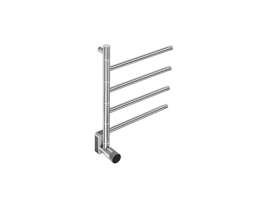 Radiateur sèche-serviettes électrique chromé avec thermostat