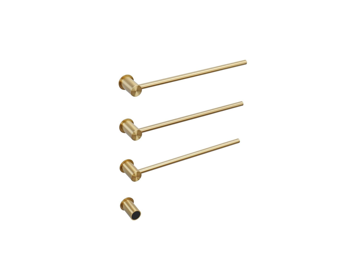 Elektrische handdoekradiator goud met thermostaat L-SR0003-T