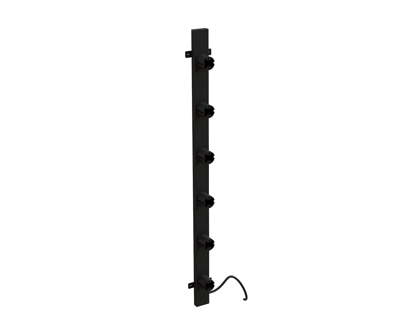 Radiateur sèche-serviettes électrique noir avec thermostat L-SR0005-B