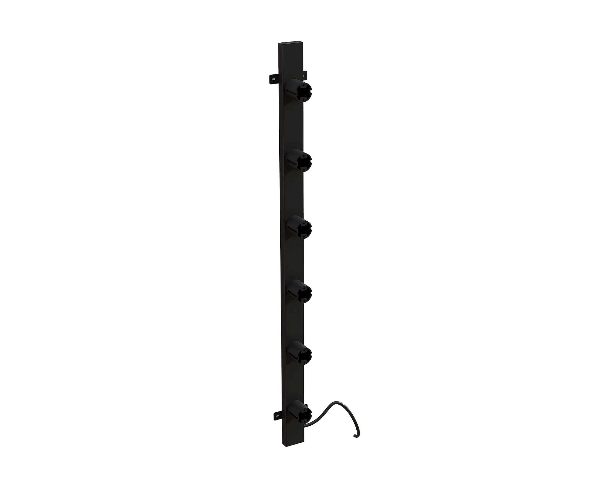 Radiateur sèche-serviettes électrique noir avec thermostat L-SR0005-B