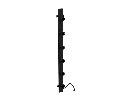 Radiateur sèche-serviettes électrique noir avec thermostat L-SR0005-B