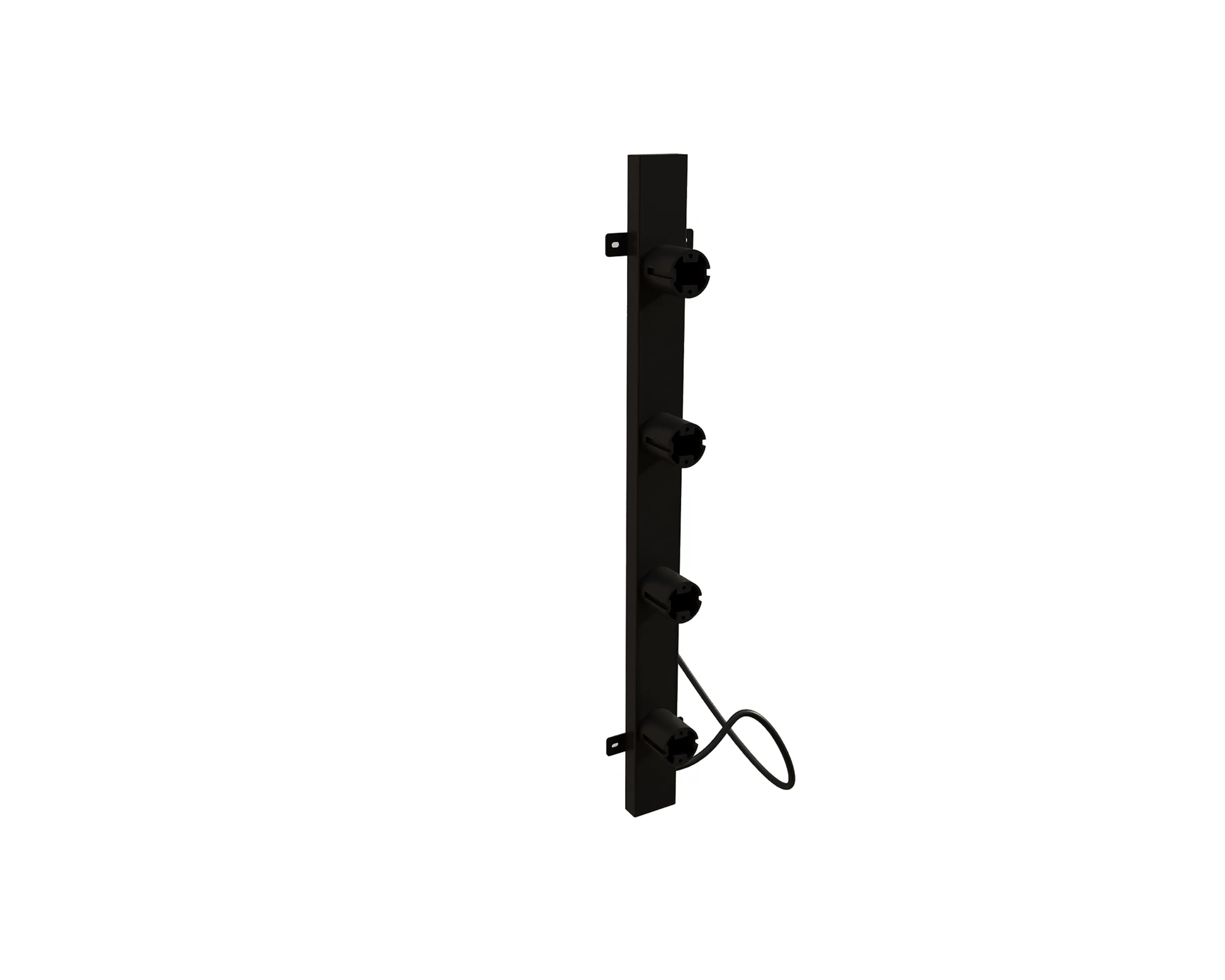 Radiateur sèche-serviettes électrique noir avec thermostat L-SR0003-B