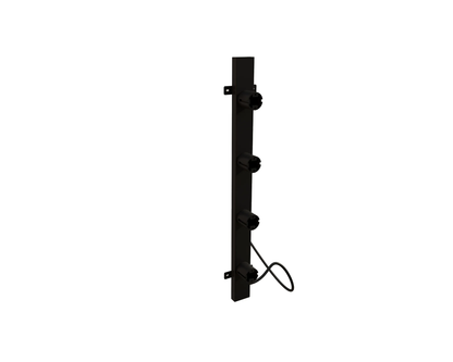 Radiateur sèche-serviettes électrique noir avec thermostat L-SR0003-B