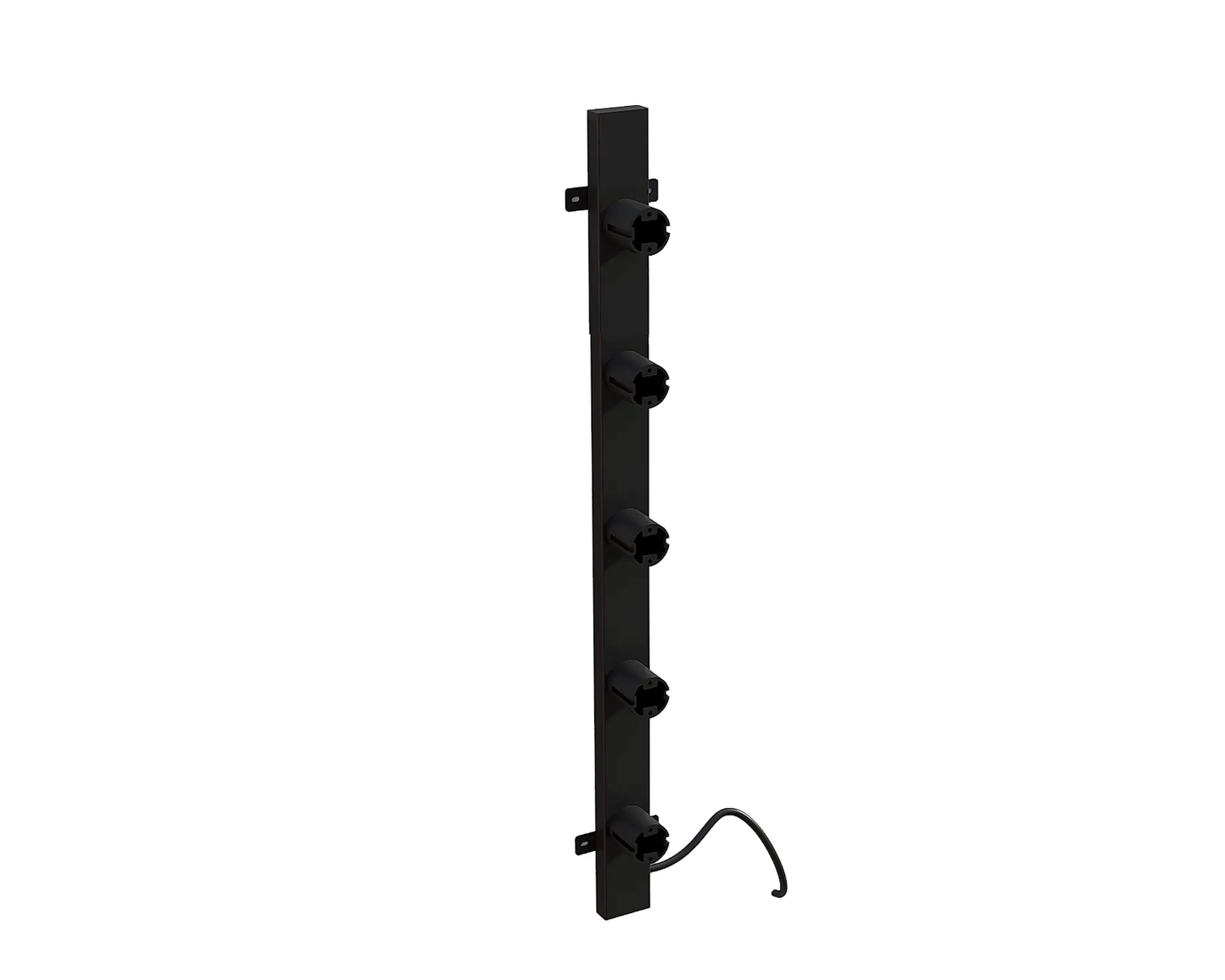 Radiateur sèche-serviettes électrique noir avec thermostat L-SR0200-B