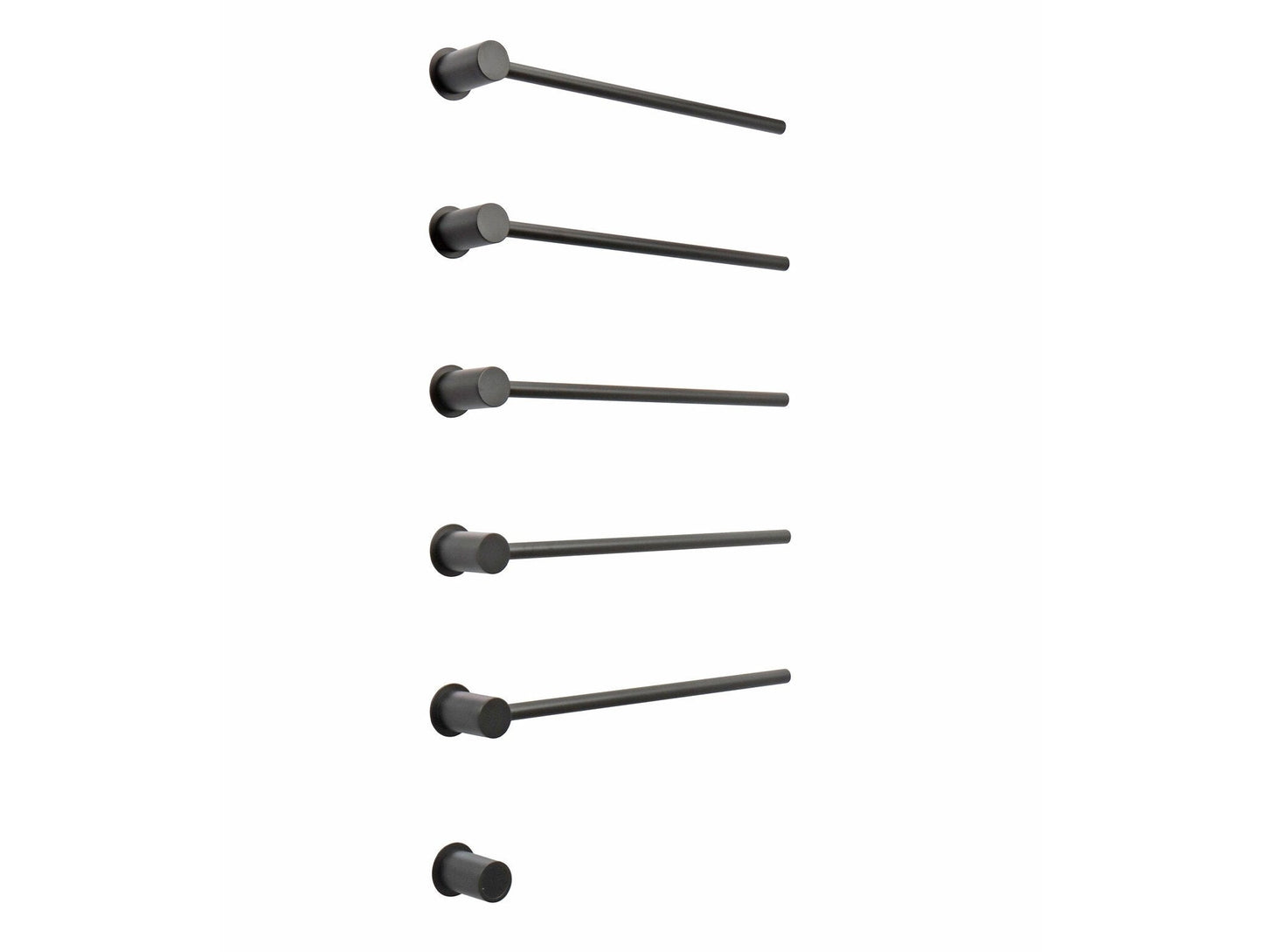 Radiateur sèche-serviettes électrique noir avec thermostat L-SR0005-B