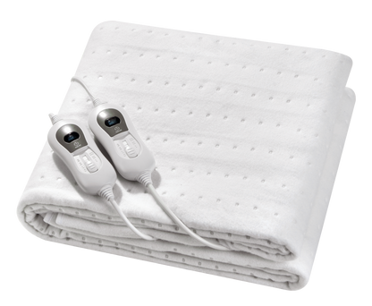 QH Elektrische onderdeken - 2 persoons 160 x 140 cm met Hoekelastieken en controllers 