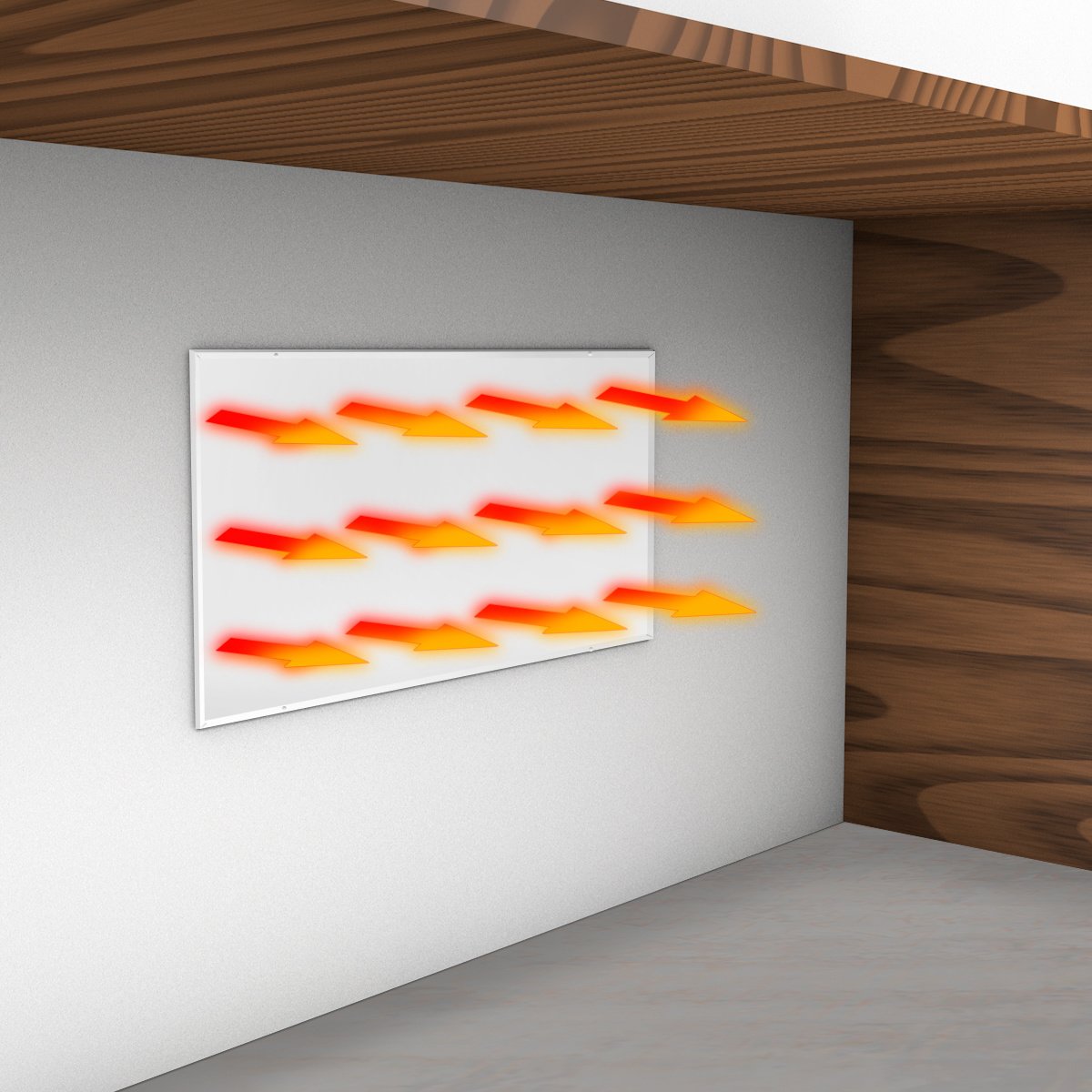 Panneau infrarouge QH-BV Série à visser 30 x 60 cm - 135Watt