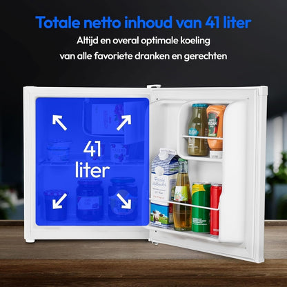 Mini réfrigérateur Nurion - 40 L - Petit réfrigérateur - Autonome - Compact - Blanc