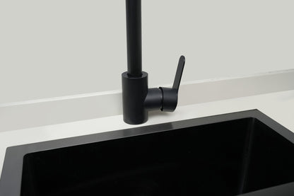 Nurion Évier Black Metal 28,5 x 34,5 – Évier de cuisine - Éviers de cuisine – Bac de cuisine - sans trou de robinet, en acier inoxydable