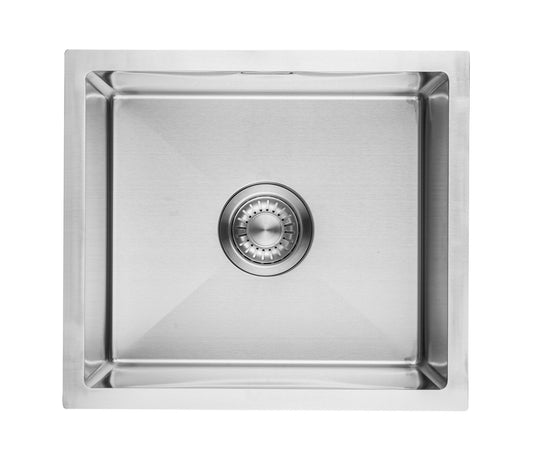 Évier Nurion inox 39,5 x 34,5 – Évier de cuisine - Éviers de cuisine – Cuve de cuisine - sans perçage pour robinet